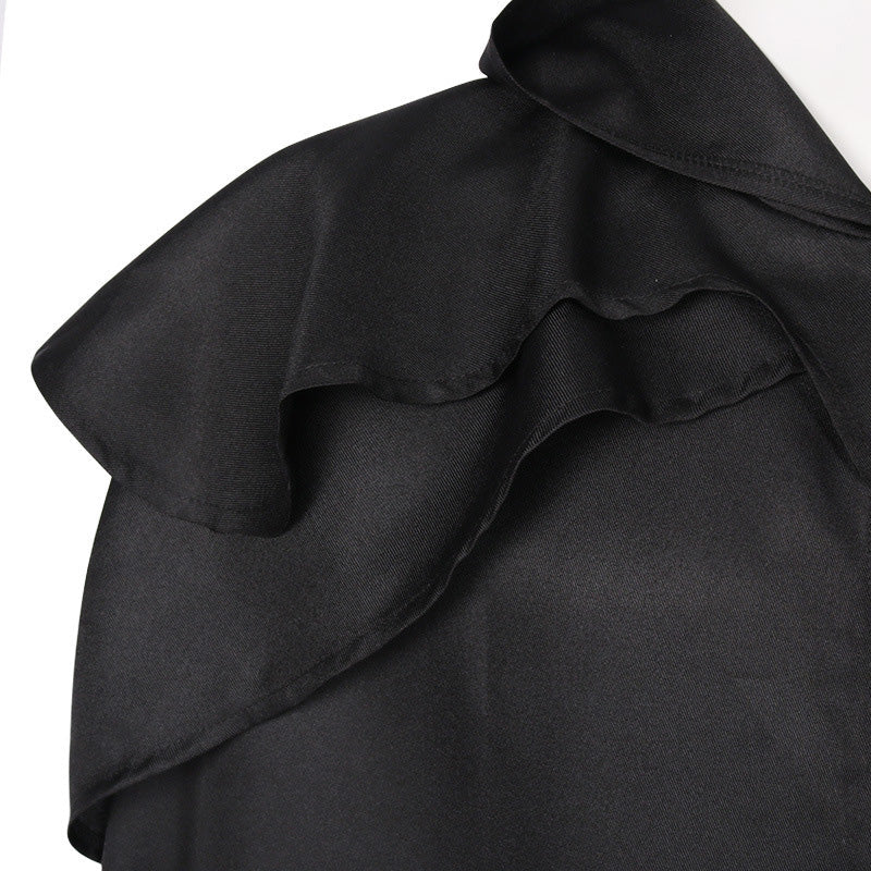 Medieval Retro Gothic Long Halloween Cape with Hood Cosplay Costumes