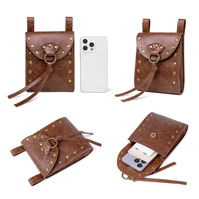 Retro Viking Style Rider Coin Pouch with Belt Hanging Cosplay Props