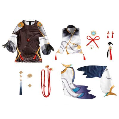 Game Genshin Impact Shenhe Cosplay Costumes