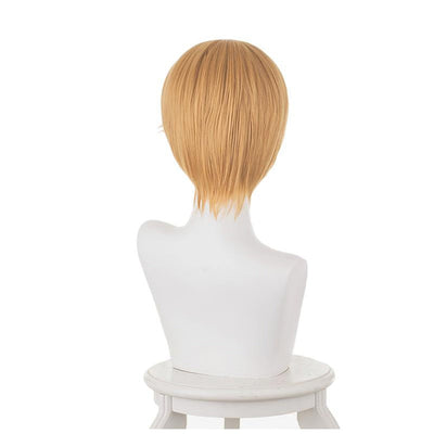 Anime Kaguya-sama: Love is War Miyuki Shirogane Brownish Yellow Men's Short Cosplay Wigs