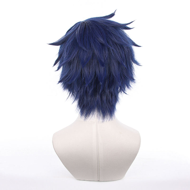 Anime Ensemble Stars!! Eden Eve Jun Sazanami Blue Cosplay Wigs