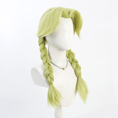 Dr.stone Nikki Hanada Double Braids Cosplay Wigs