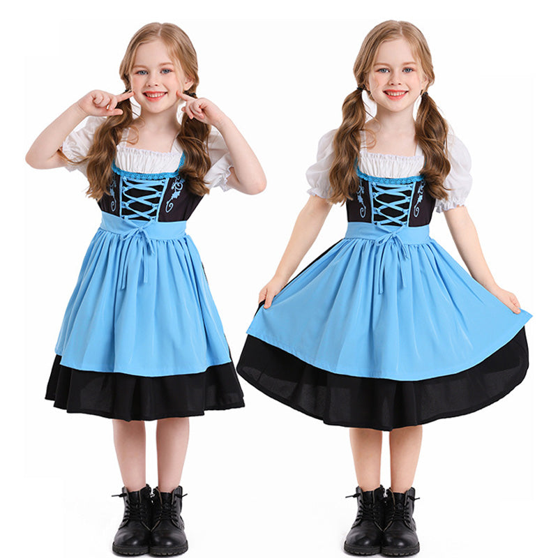 Medieval Farm Beer Festival Kids Halloween Dress Cosplay Costumes