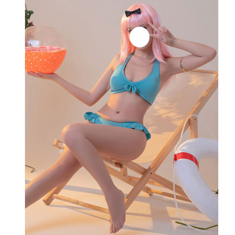 Anime Kaguya-sama: Love is War Chika Fujiwara Swimsuit Cosplay Costume