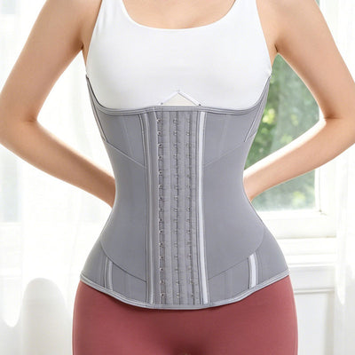 Women 15 Steel Bones Waist Trainer Corset Belt Under Clothes Sport Tummy Control Long Torso Shapewear