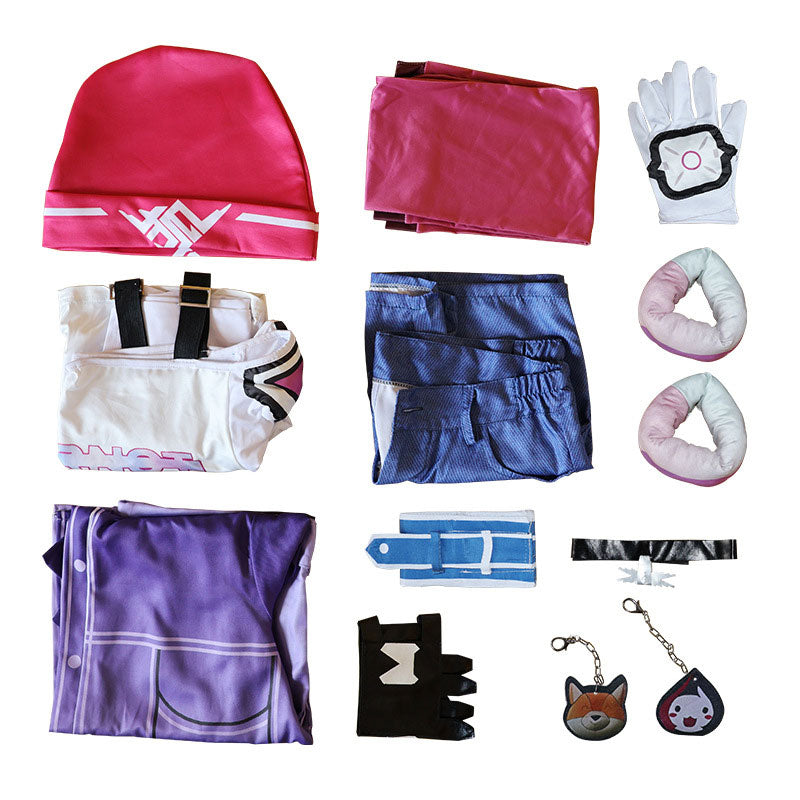 Overwatch LE SSERAFIM Bundle Kiriko Cosplay Costumes