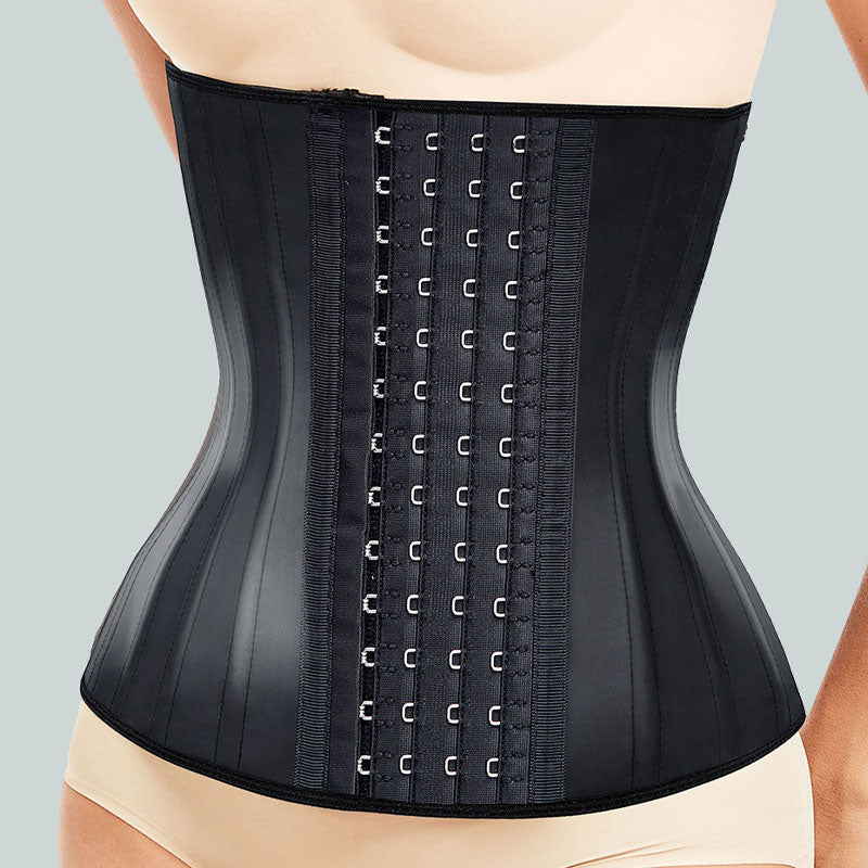 Women's Underbust 25 Steel Boned Latex Sport Girdle Waist Trainer Corsets Hourglass Body Shaper