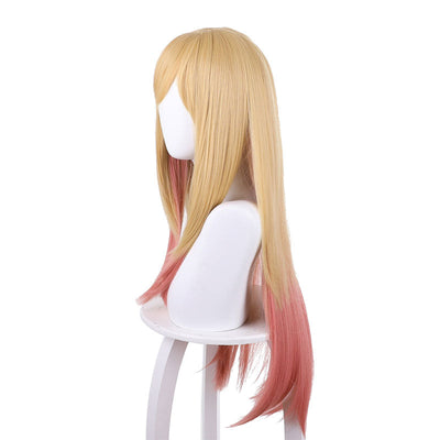 Anime My Dress-Up Darling Kitagawa Marin Yellow Gradient Pink Cosplay Wigs