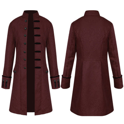 European Style Fashion Steampunk Retro Men's Stand Collar Uniform Cosplay Costumes