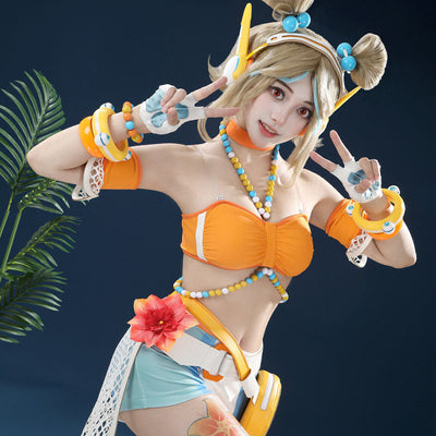 Overwatch Beachside Juno Swimsuit Cosplay Costume