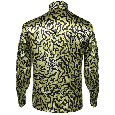 Tiger King Joe Exotic Shirt Yellow Blue Sequin Full Set Cosplay Costume