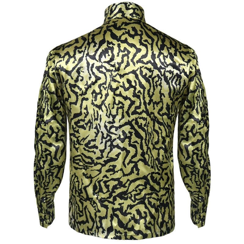 Tiger King Joe Exotic Shirt Yellow Blue Sequin Full Set Cosplay Costume