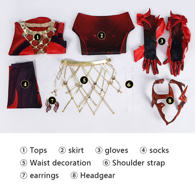 Marvel Rivals Scarlet Witch Emporium Matron Cosplay Costumes