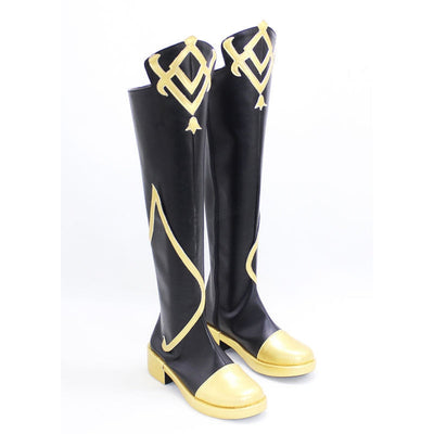 Game Genshin Impact Traveler Male Cosplay Shoes