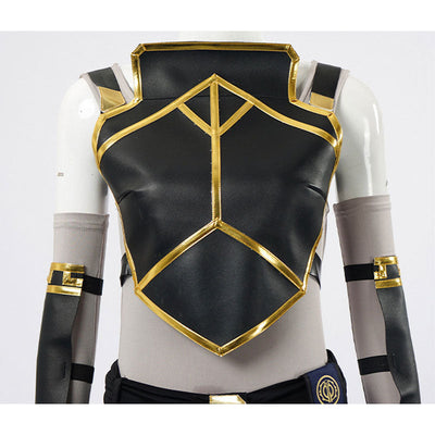 LOL Arcane 2 Vi Combat Suit Cosplay Costumes