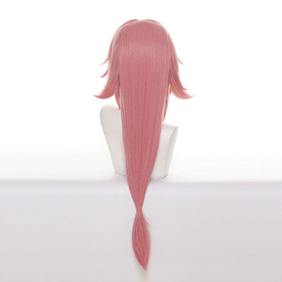 Game Genshin Impact Yae Miko Pink Halloween Cosplay Wigs