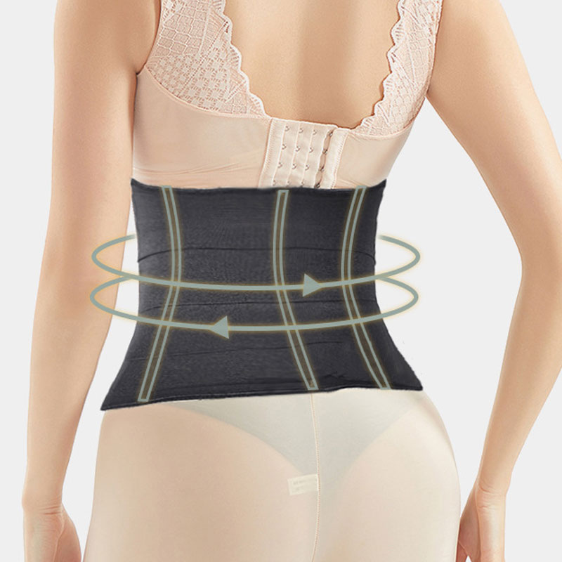 Zip Wrap Compression Sweat Waist Trainer Corset Trimmer Shaper Belt for Women