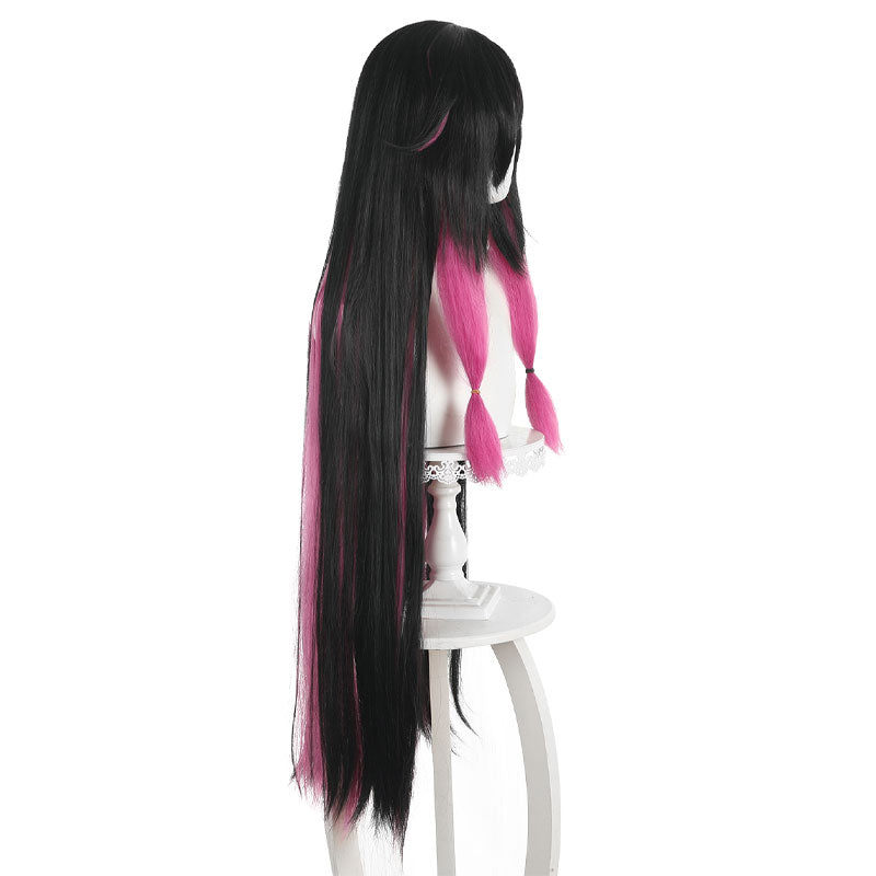 Genshin Impact Columbina Damslette Black Pink Cosplay Wigs