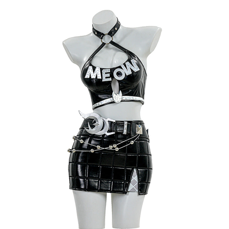 Marvel Rivals Black Cat Urban Predator Skin Cosplay Costume