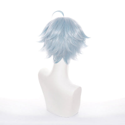Game Genshin Impact Chongyun Light Cyan Halloween Cosplay Wigs