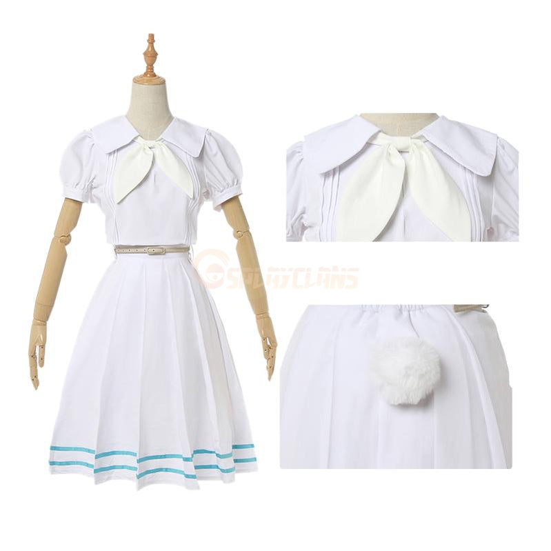 Anime Beastars Haru White Dress Cosplay Costume