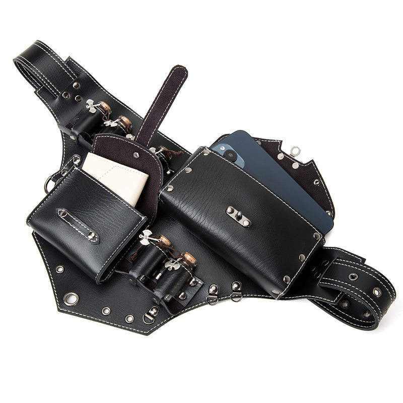 Steampunk Retro Women's Waist Accessory PU Leather Waist Bag Cosplay Props