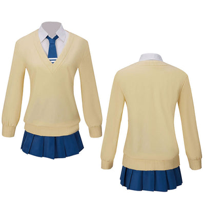 Anime Mieruko-chan Miko Yotsuya JK Uniform Cosplay Costume