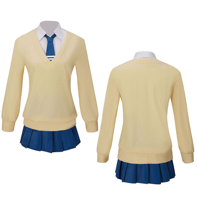 Anime Mieruko-chan Miko Yotsuya JK Uniform Cosplay Costume
