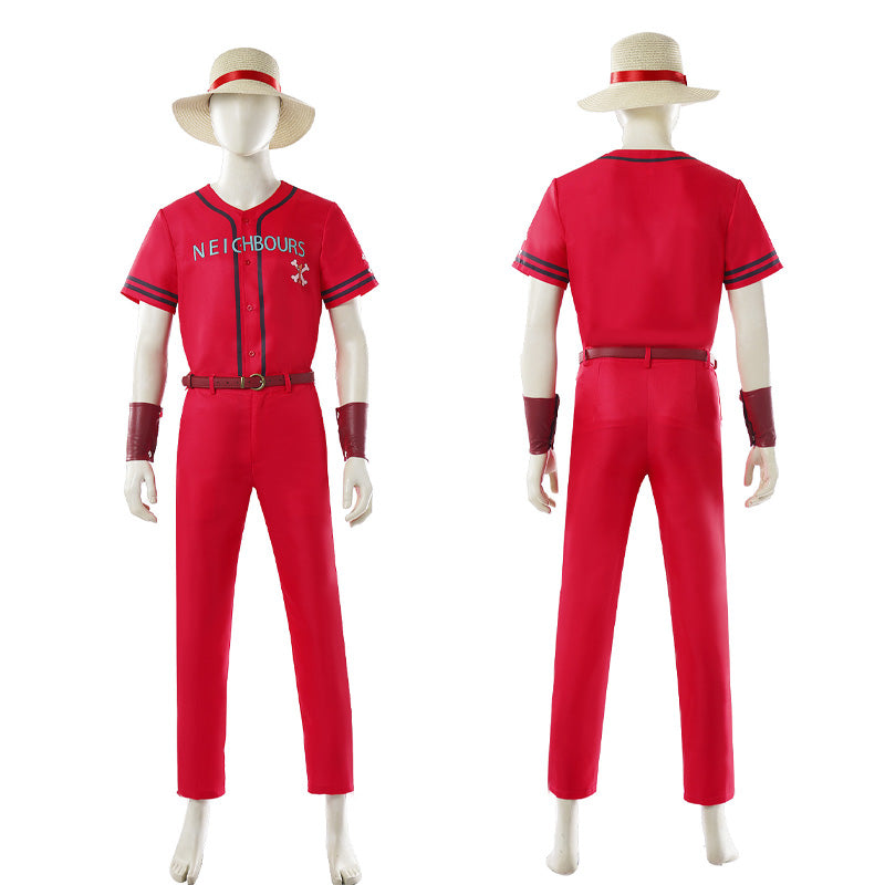 One Piece Live Action Season 2 D. Luffy Red Cosplay Costume