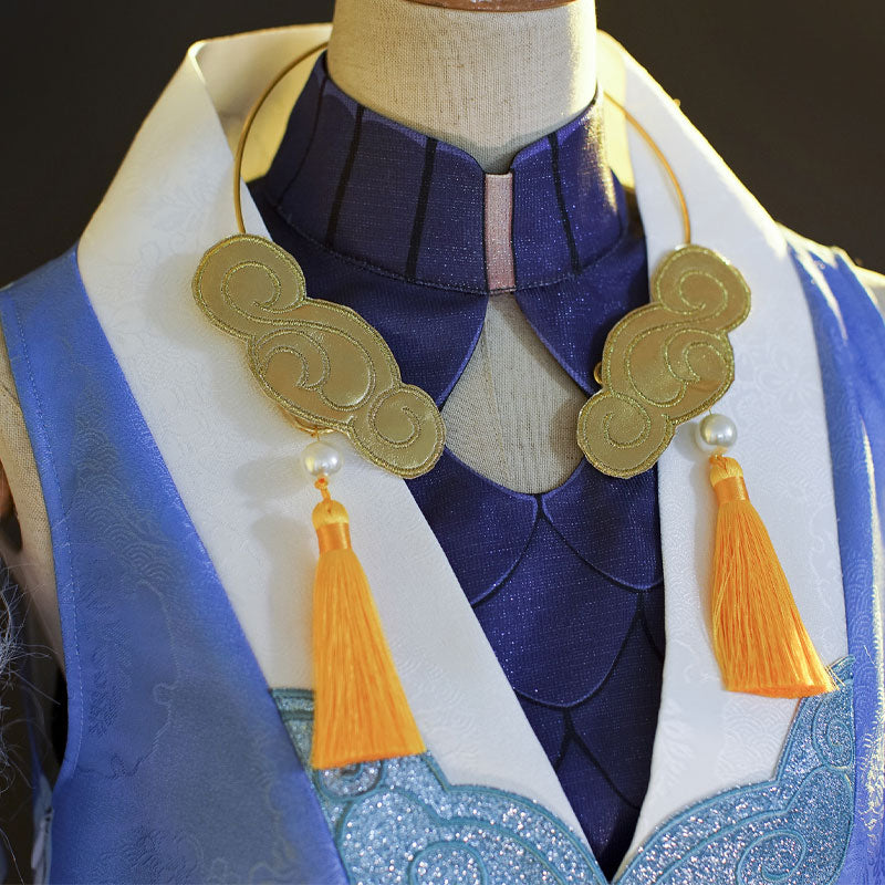Honkai: Star Rail Bailu Cosplay Costume With Free Gourd Props