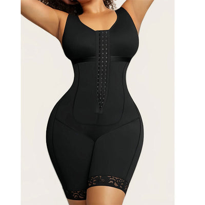 Plus Size Fajas Colombianas Moldeadoras Postpartum Shapewear Tummy Control for Women Butt Lifter Body Shaper with Zipper Crotch