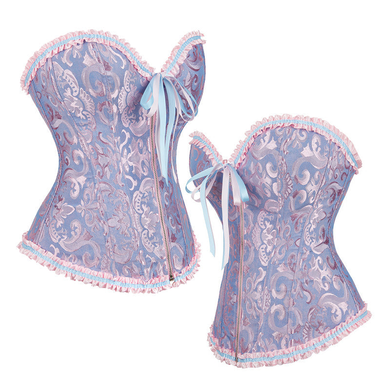 Court-styletro Z Reipper Jacquard Bustier Waist-cinching Corset Cosplay Costumes