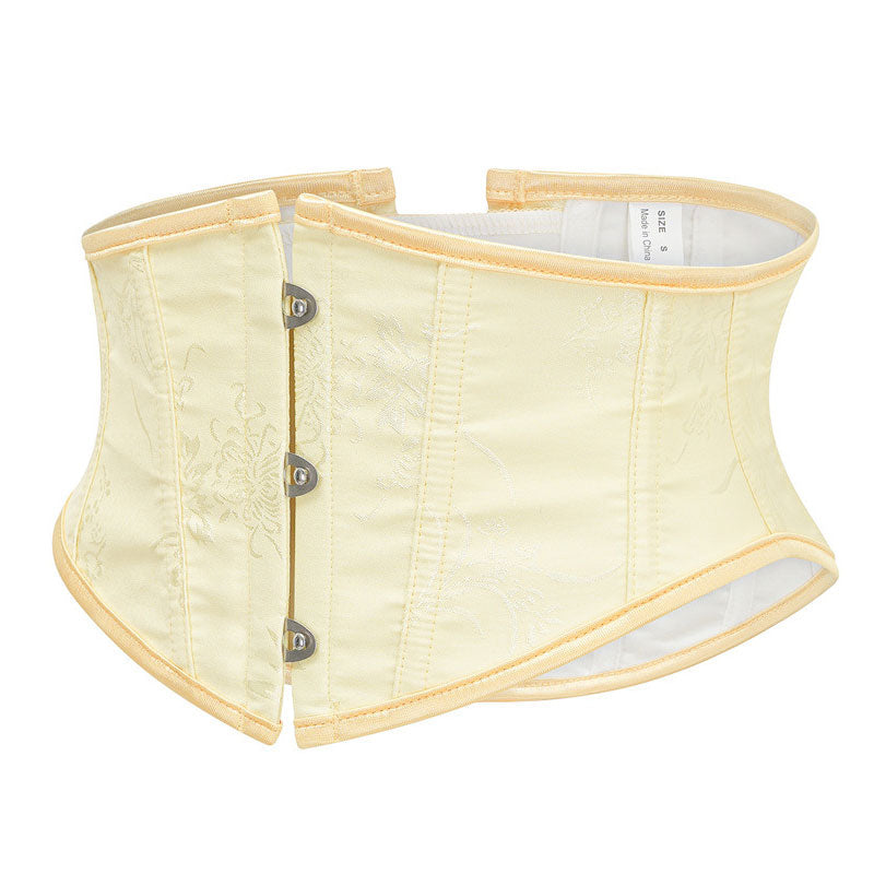 Womens Waist Trainer Cincher Heavy Duty Steel Boned Underbust Waspie Corset