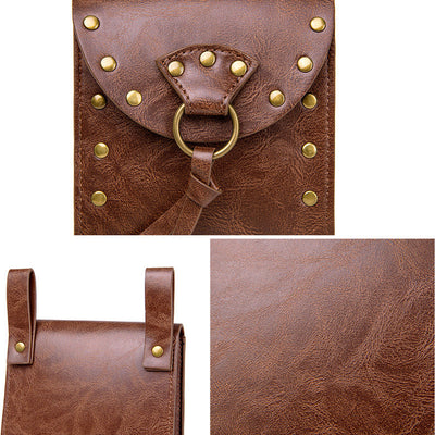 Retro Viking Style Rider Coin Pouch with Belt Hanging Cosplay Props