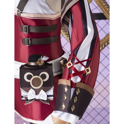 Game Genshin Impact Charlotte Cosplay Costumes With Hat