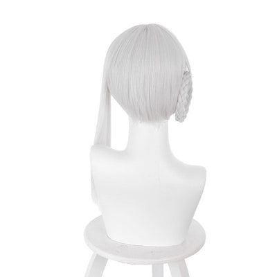 Game Nier Replicant Kaine Silver Braided Cosplay Wigs