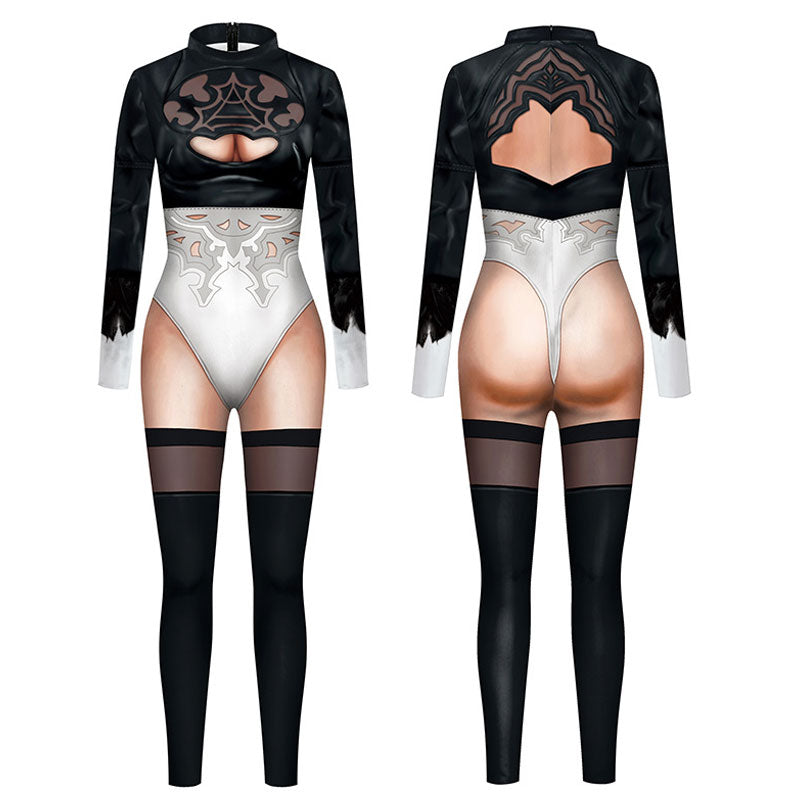 Game Nier: Automata 2B YoRHa No.2 Type B Jumpsuit Cosplay Costumes