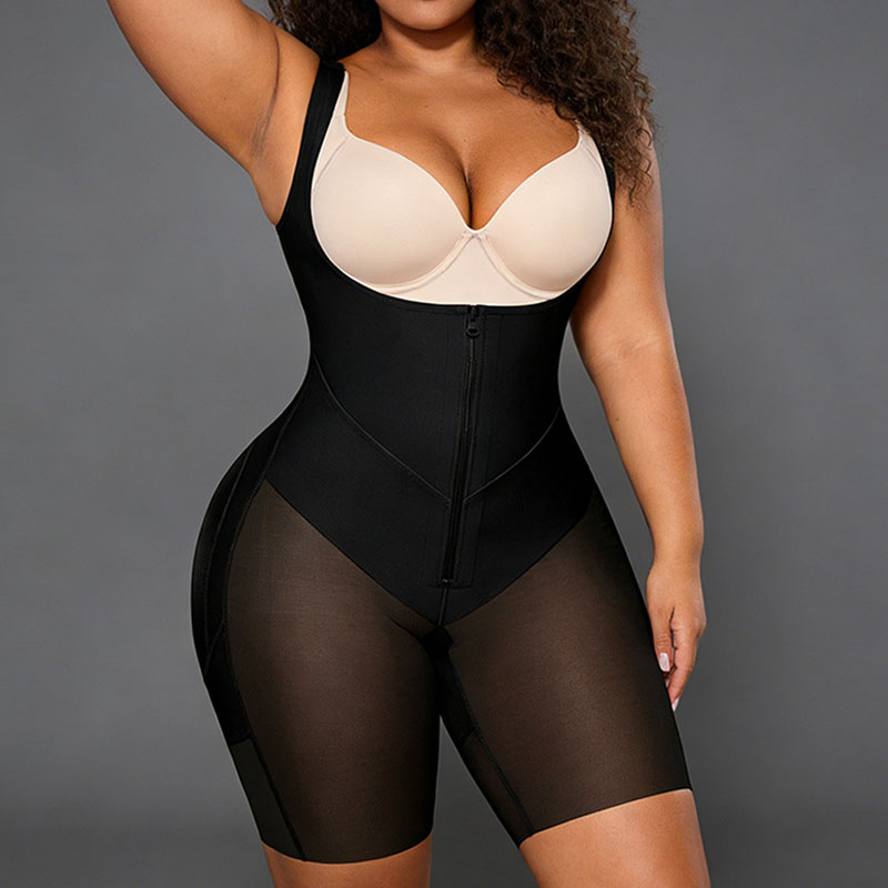 Shapewear for Women Tummy Control Fajas Colombianas Body Shaper Butt Lifter Compression Garment Open Bust Bodysuit