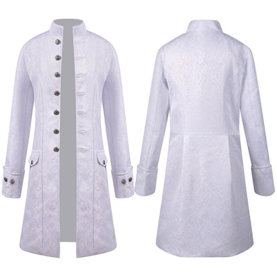 European Style Fashion Steampunk Retro Men's Stand Collar Uniform Cosplay Costumes