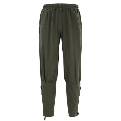 European Medieval Pirate Ship Men's Quick Dry Trousers Ankle Strap Trousers Halloween Cosplay Costumes