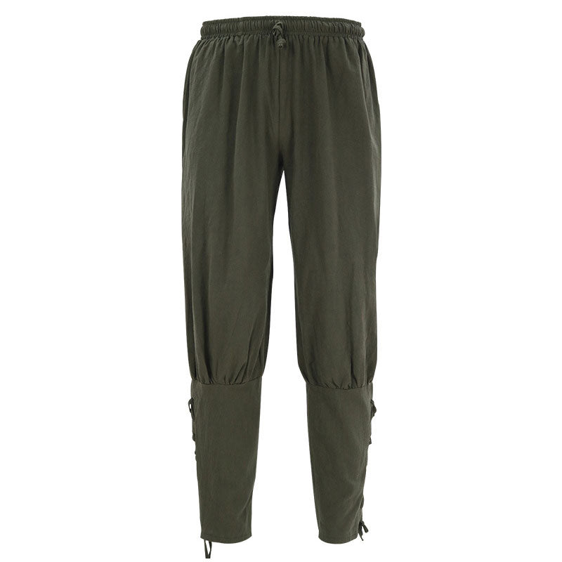 European Medieval Pirate Ship Men's Quick Dry Trousers Ankle Strap Trousers Halloween Cosplay Costumes