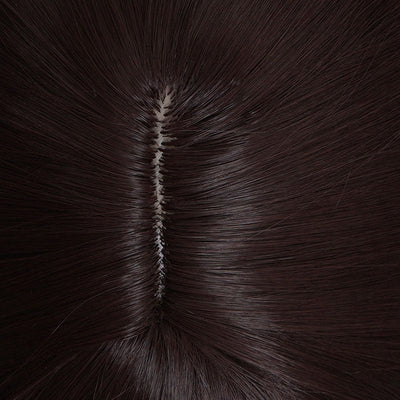 Game Genshin Impact Beidou Dark Brown Long Cosplay Wigs