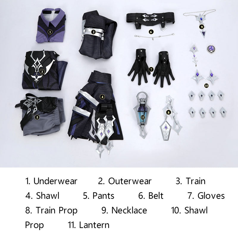 Genshin Impact Flins Cosplay Costumes