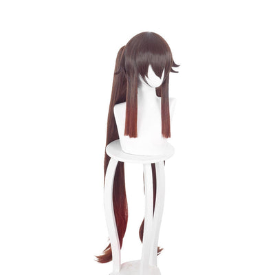 Game Genshin Impact Hu Tao Dark brown Long Cosplay Wig