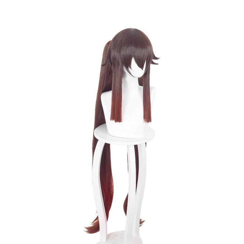 Game Genshin Impact Hu Tao Dark brown Long Cosplay Wig