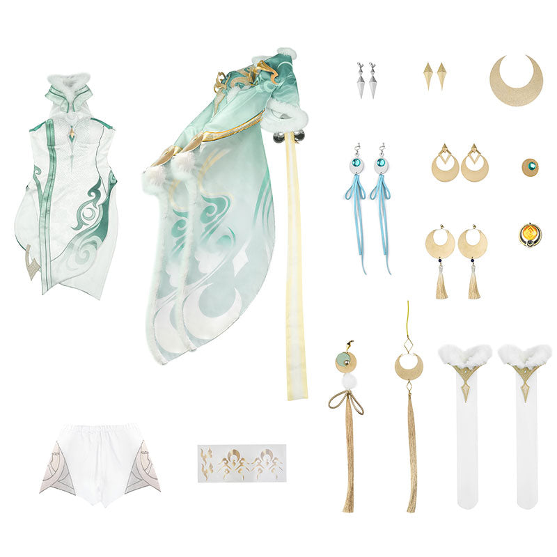 Genshin Impact Zibai Cosplay Costumes