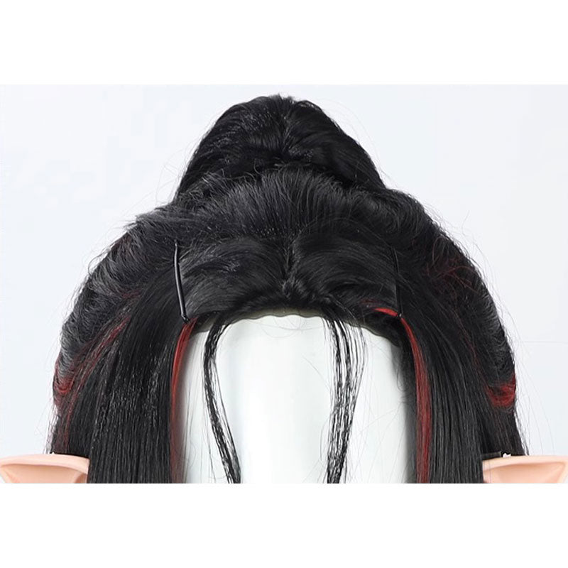 Hololive English Virtual YouTuber NIJISANJI XSOLEIL Vox Akuma Cosplay Wig With Ear Props