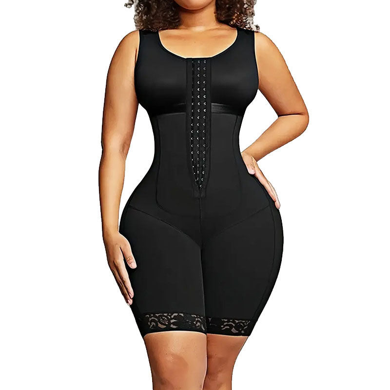 Plus Size Fajas Colombianas Moldeadoras Postpartum Shapewear Tummy Control for Women Butt Lifter Body Shaper with Zipper Crotch