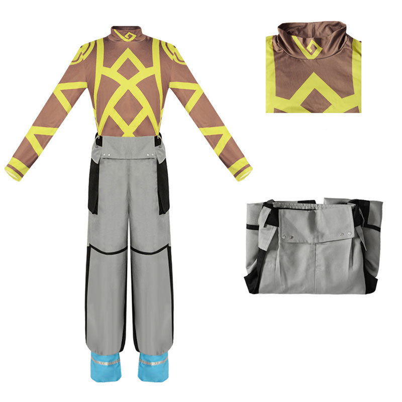 Fire Force Ogun Montgomery Flamy Ink Cosplay Costumes