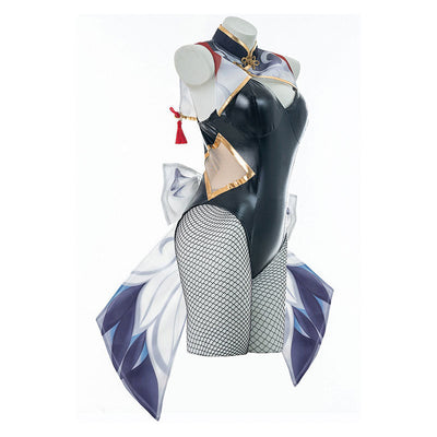 Game Genshin Impact Shenhe Bunny Girl Cosplay Costumes